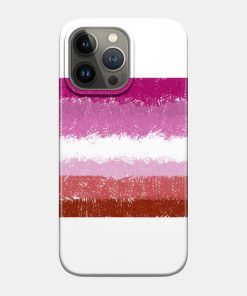 Lesbian Flag Crosshatch Design