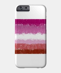 Lesbian Flag Crosshatch Design