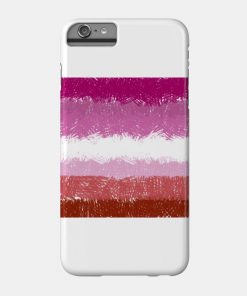 Lesbian Flag Crosshatch Design