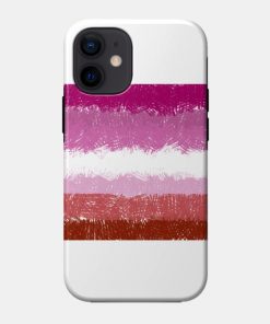 Lesbian Flag Crosshatch Design