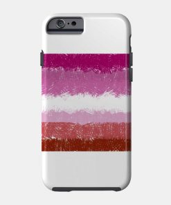 Lesbian Flag Crosshatch Design