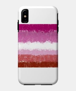 Lesbian Flag Crosshatch Design