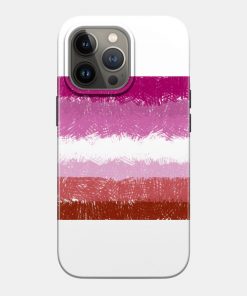 Lesbian Flag Crosshatch Design