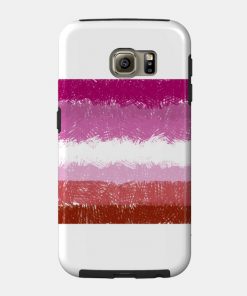 Lesbian Flag Crosshatch Design