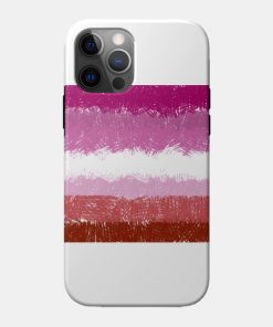 Lesbian Flag Crosshatch Design