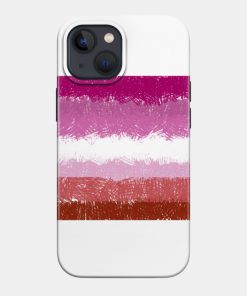 Lesbian Flag Crosshatch Design