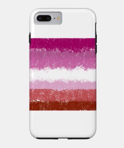 Lesbian Flag Crosshatch Design