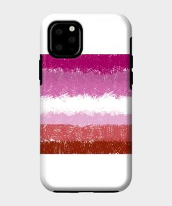 Lesbian Flag Crosshatch Design