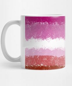 Lesbian Flag Crosshatch Design