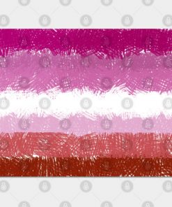 Lesbian Flag Crosshatch Design