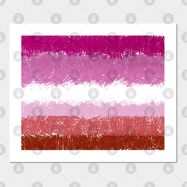 5043410_0-70 Lesbian Flag Crosshatch Design