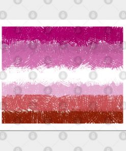 Lesbian Posters - Lesbian Flag Crosshatch Design Poster TP1503 4 - Lesbian Flag Lesbian Flag Crosshatch Design