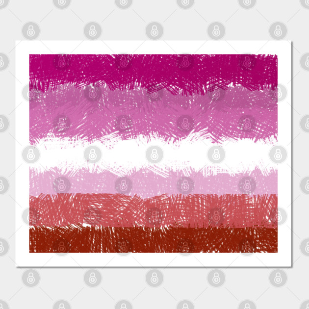 5043410_0-72 Lesbian Flag Crosshatch Design