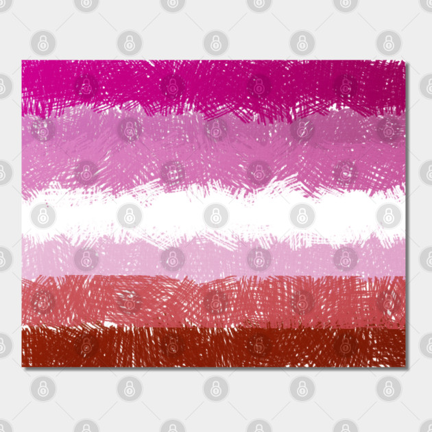 5043410_0-74 Lesbian Flag Crosshatch Design