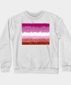 Lesbian Flag Crosshatch Design