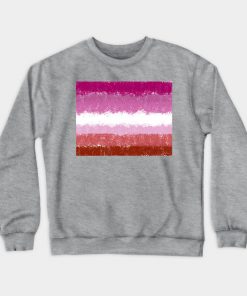 Lesbian Flag Crosshatch Design