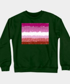 Lesbian Sweatshirts - Lesbian Flag Crosshatch Design Sweatshirt TP1503 3 - Lesbian Flag Lesbian Flag Crosshatch Design
