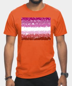 Lesbian T-Shirts - Lesbian Swirls Flag Design T-Shirt TP1503 11 - Lesbian Flag Lesbian Swirls Flag Design