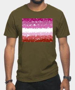 Lesbian T-Shirts - Lesbian Swirls Flag Design T-Shirt TP1503 12 - Lesbian Flag Lesbian Swirls Flag Design