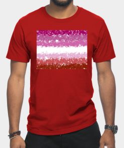 Lesbian T-Shirts - Lesbian Swirls Flag Design T-Shirt TP1503 15 - Lesbian Flag Lesbian Swirls Flag Design