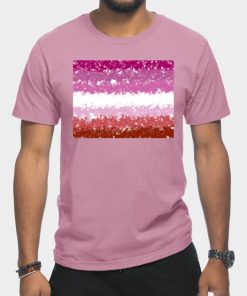 Lesbian T-Shirts - Lesbian Swirls Flag Design T-Shirt TP1503 18 - Lesbian Flag Lesbian Swirls Flag Design