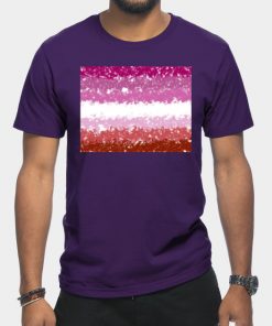 Lesbian T-Shirts - Lesbian Swirls Flag Design T-Shirt TP1503 19 - Lesbian Flag Lesbian Swirls Flag Design