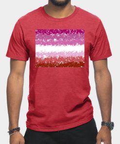 Lesbian T-Shirts - Lesbian Swirls Flag Design T-Shirt TP1503 2 - Lesbian Flag Lesbian Swirls Flag Design