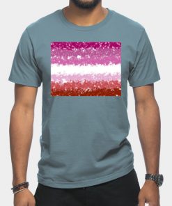 Lesbian T-Shirts - Lesbian Swirls Flag Design T-Shirt TP1503 20 - Lesbian Flag Lesbian Swirls Flag Design