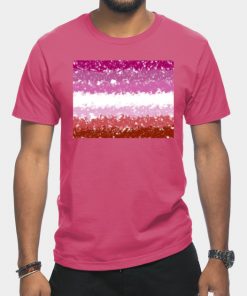 Lesbian T-Shirts - Lesbian Swirls Flag Design T-Shirt TP1503 23 - Lesbian Flag Lesbian Swirls Flag Design