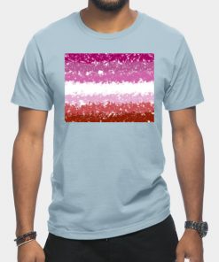Lesbian T-Shirts - Lesbian Swirls Flag Design T-Shirt TP1503 26 - Lesbian Flag Lesbian Swirls Flag Design