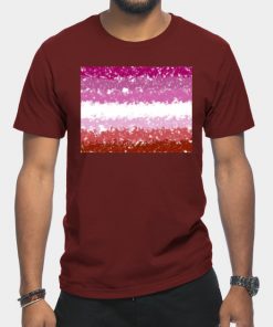 Lesbian T-Shirts - Lesbian Swirls Flag Design T-Shirt TP1503 4 - Lesbian Flag Lesbian Swirls Flag Design