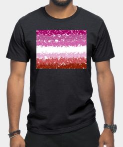 Lesbian T-Shirts - Lesbian Swirls Flag Design T-Shirt TP1503 5 - Lesbian Flag Lesbian Swirls Flag Design