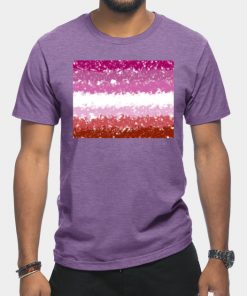 Lesbian T-Shirts - Lesbian Swirls Flag Design T-Shirt TP1503 6 - Lesbian Flag Lesbian Swirls Flag Design