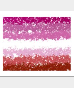 Lesbian Posters - Lesbian Swirls Flag Design Poster TP1503 2 - Lesbian Flag Lesbian Swirls Flag Design