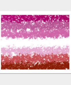 Lesbian Posters - Lesbian Swirls Flag Design Poster TP1503 4 - Lesbian Flag Lesbian Swirls Flag Design