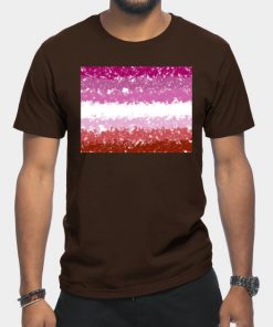 Lesbian T-Shirts - Lesbian Swirls Flag Design T-Shirt TP1503 8 - Lesbian Flag Lesbian Swirls Flag Design
