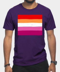 Lesbian T-Shirts - Lesbian flag T-Shirt TP1503 2 - Lesbian Flag Lesbian flag
