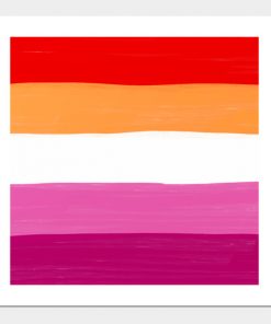 Lesbian Posters - Lesbian flag Poster TP1503 2 - Lesbian Flag Lesbian flag