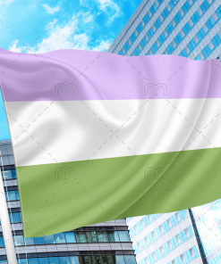 Genderqueer Pride Flag PN0112 2x3 ft (60x90cm) / 2 Grommets left Official PAN FLAG Merch
