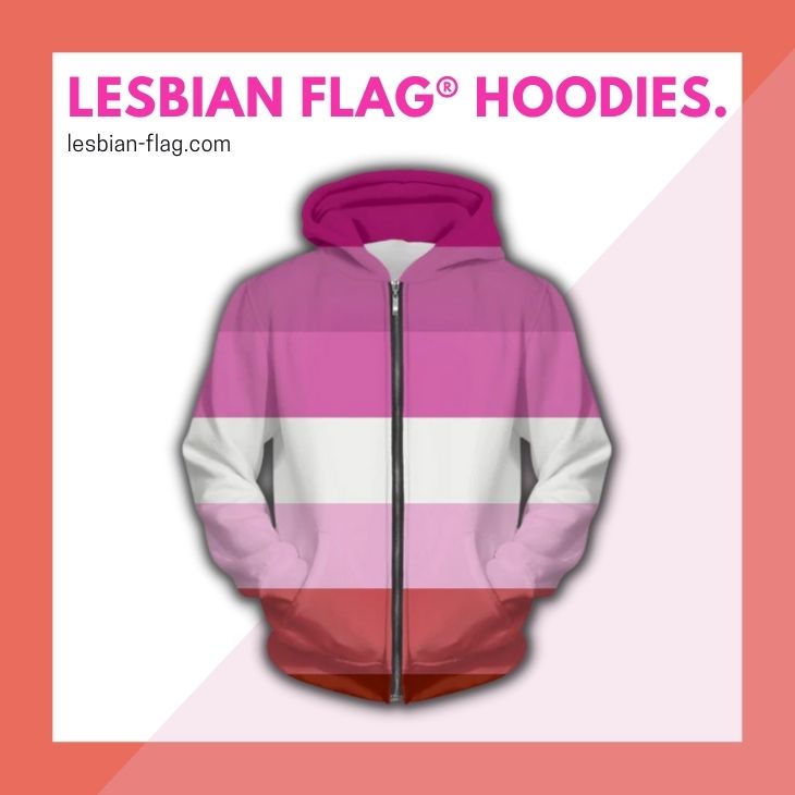 LESBIAN FLAG HOODIES - Lesbian Flag