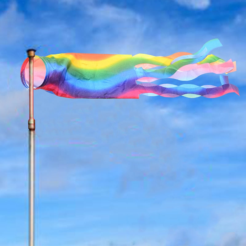 New-Outdoor-Wind-Sock-Flags-Vivid-Colorful-Rainbow-Wind-Sock-Sleeve-Cone-Test-70cm-Festivals-Caravan Rainbow Wind Sock PN0112 Default Title Official PAN FLAG Merch