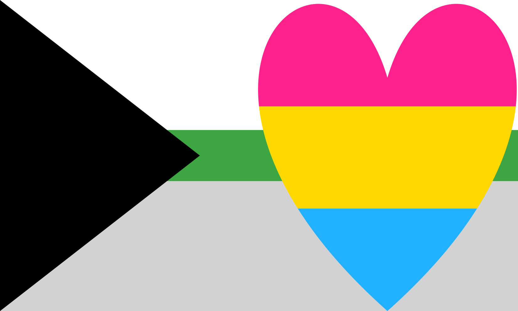 Pansexual_20Demiromantic_201 Pansexual Demiromantic Pride Flag PN0112 2x3 ft (60x90 cm) / Demi BG L Official PAN FLAG Merch
