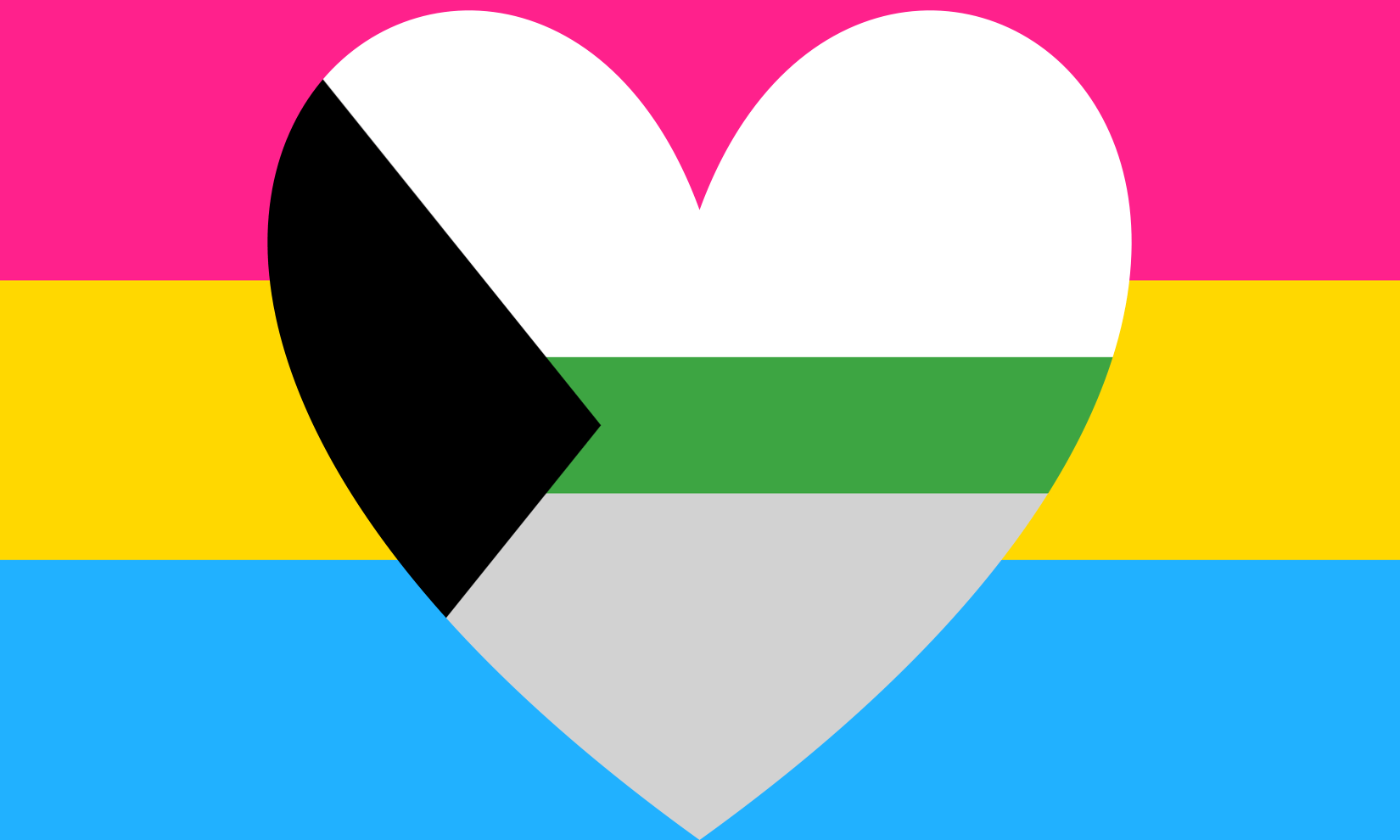 Pansexual_20Demiromantic_204 2x3 ft (60x90 cm) / Demi BG S Official PAN FLAG Merch