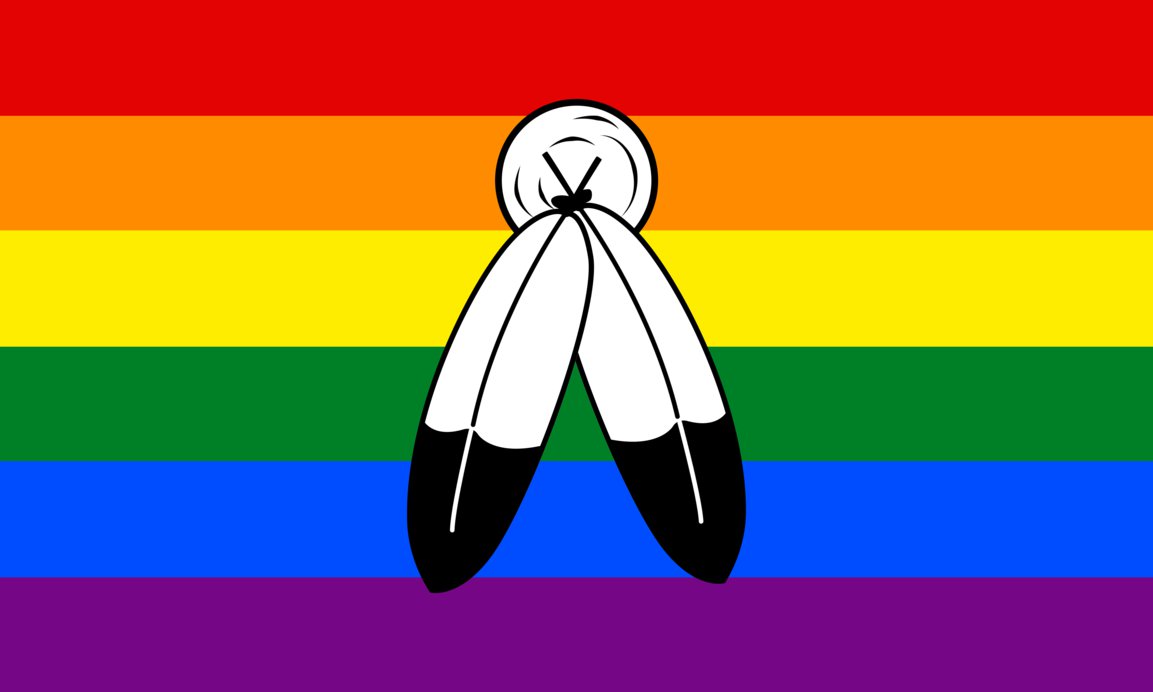 Twospirit-flag 2x3 ft (60x90cm) / 4 Corner Grommets Official PAN FLAG Merch