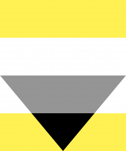Aegosexual/Autochorissexual-Akiosexual Pride Flag PN0112 2 - Lesbian Flag 3x5 ft (90x150 cm) / Yellow Official PAN FLAG Merch
