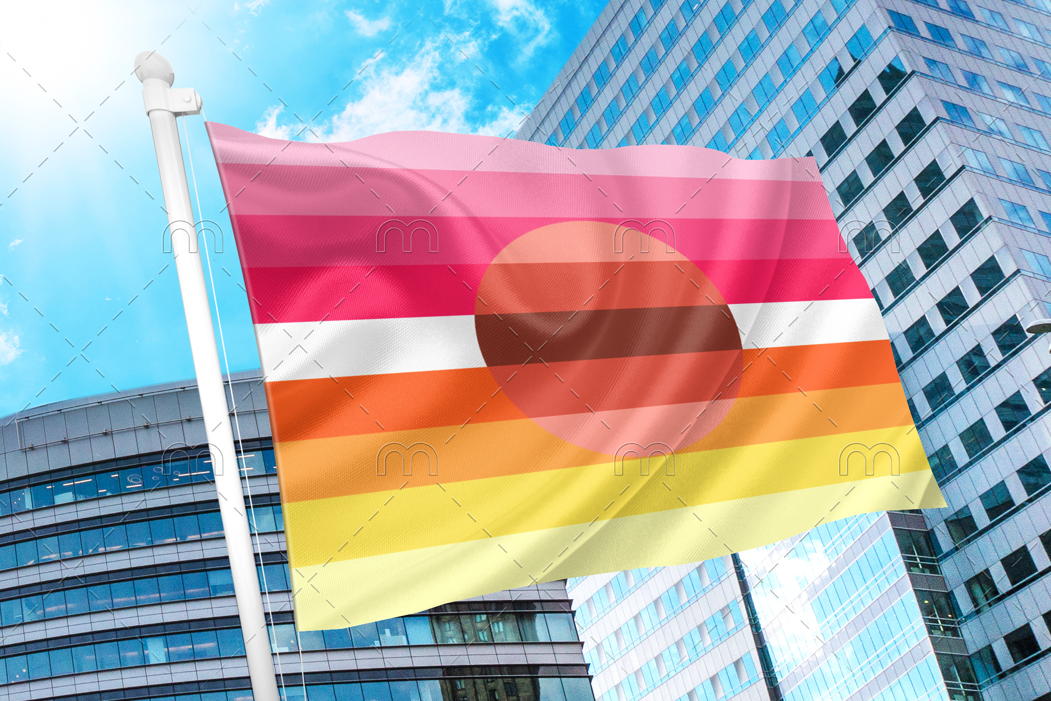 aesattraction Aesthetic Attraction Flag PN0112 2x3 ft (60x90cm) / 2 Left Grommets Official PAN FLAG Merch