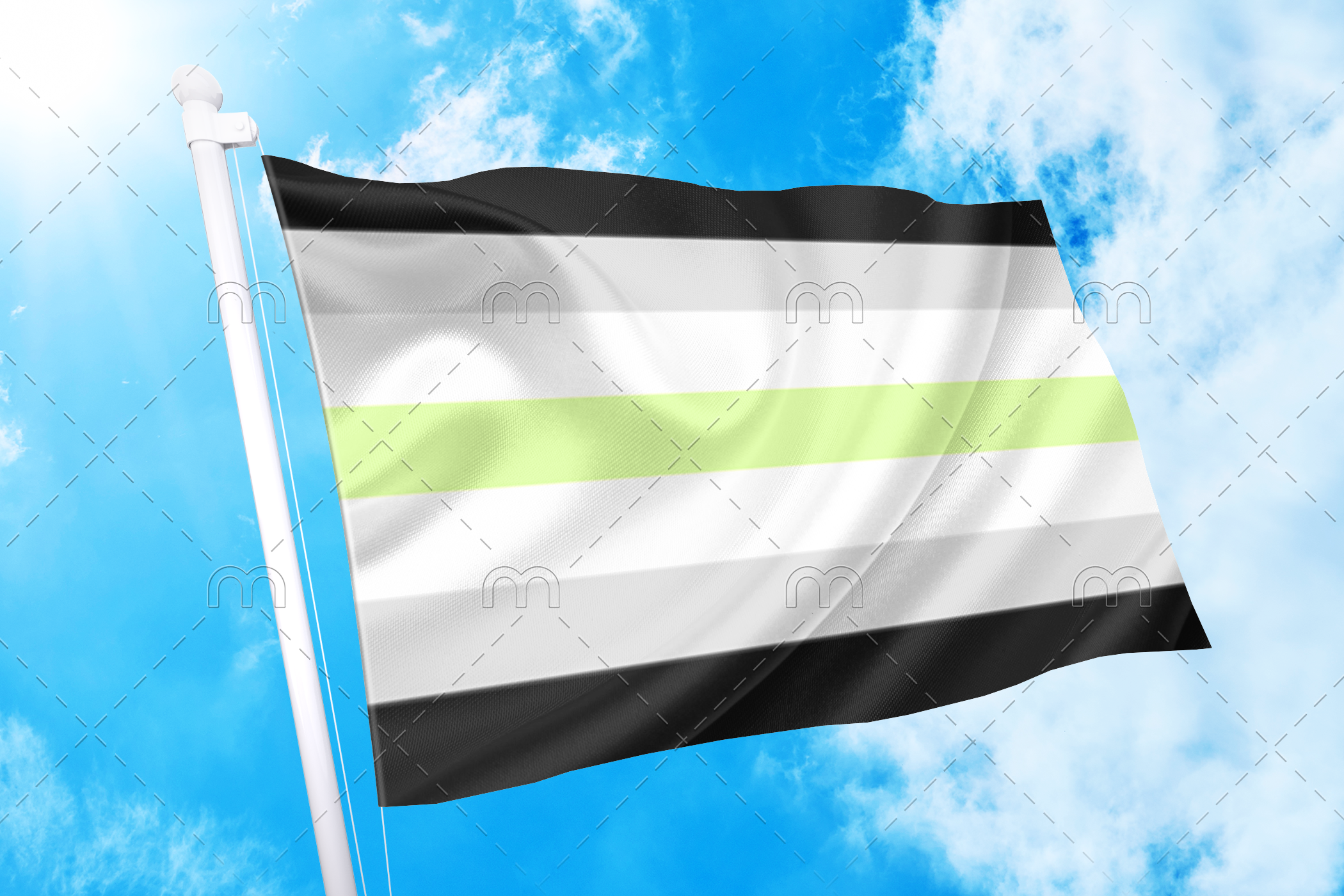 agend 3x5 (90x150cm) / 2 Grommets left Official PAN FLAG Merch