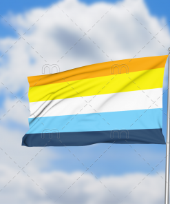 Aroace Flag PN0112 3 - Lesbian Flag 3x5 ft (90x150cm) / 2 Grommets Left Official PAN FLAG Merch