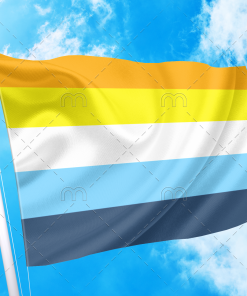 Aroace Flag PN0112 2 - Lesbian Flag 2x3 ft (60x90cm) / No Grommets Official PAN FLAG Merch