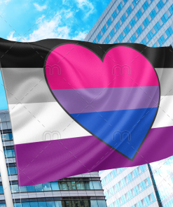 Asexual Biromantic Pride Flag PN0112 2x3 ft (60x90 cm) / 2 Grommets left Official PAN FLAG Merch